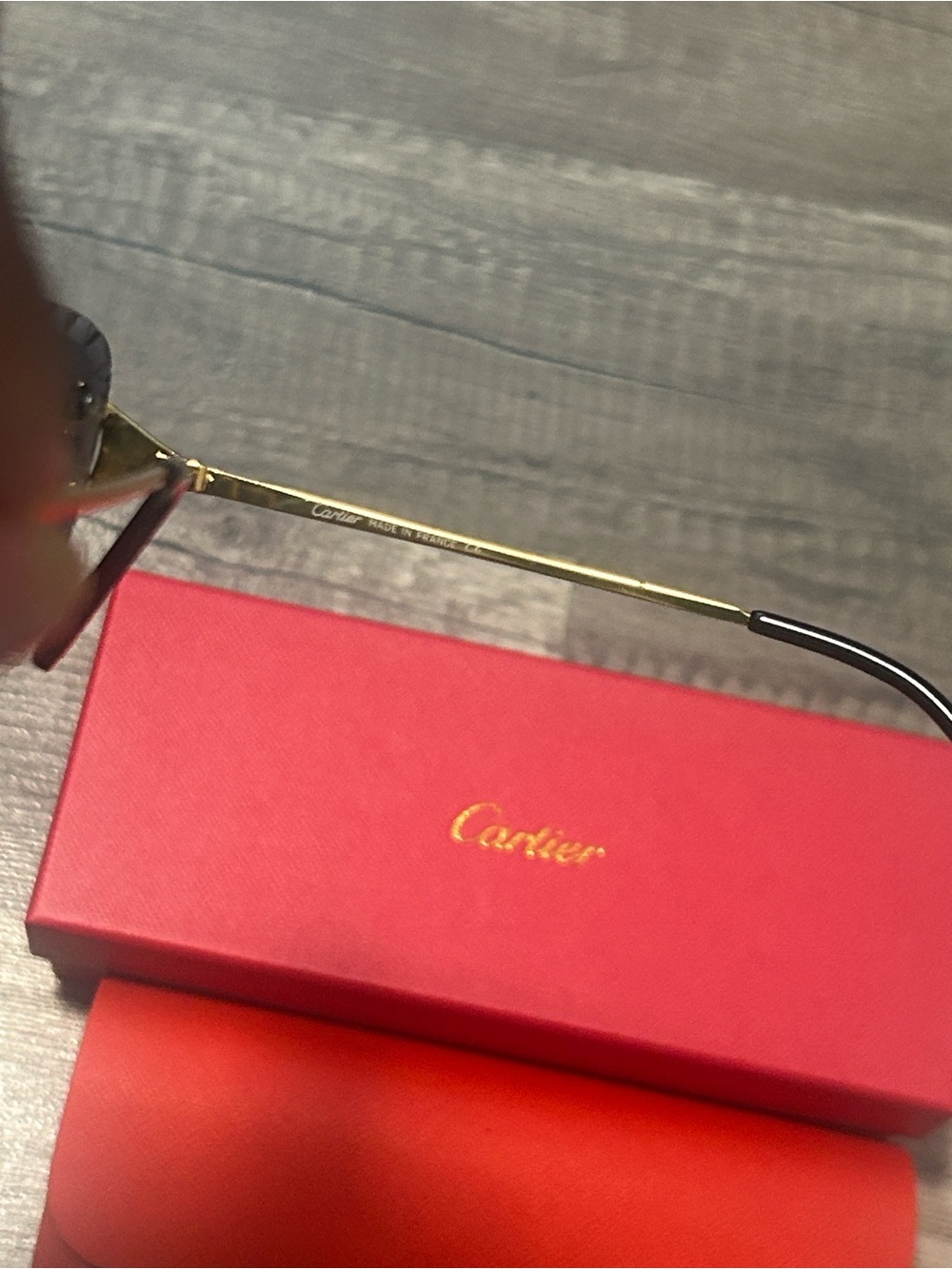 Cartier Gold Rimless glasses - Picture 5 of 6